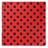 Red & Black Polka Dots Pocket Square